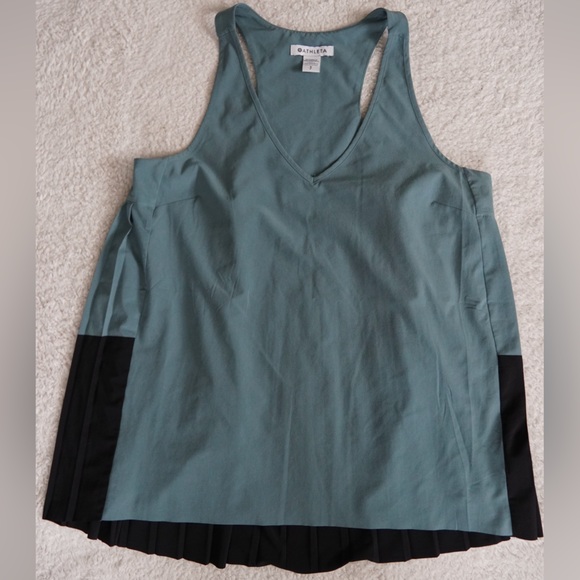 Athleta Tops - Athleta Teal and Black Tank Top